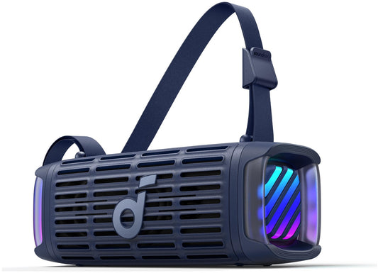 Cassa Portatile Bluetooth Anker SoundCore Boom 3i, 50W, RGB, Impermeabile, Blu D5100030