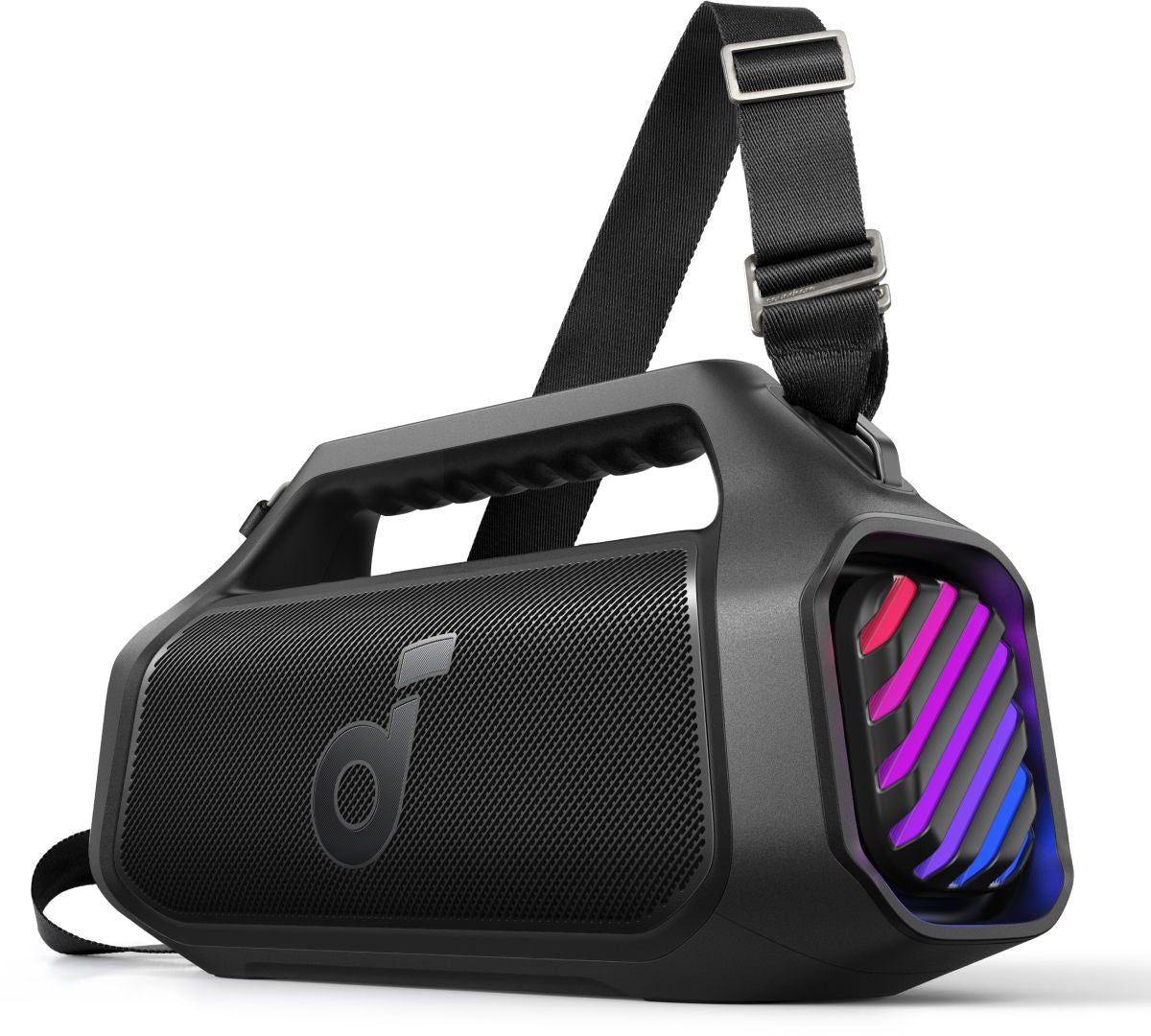 Cassa Portatile Bluetooth Anker SoundCore Boom 2 Plus Nuova Versione, 140W, TWS, RGB, Impermeabile, Nera A3134012