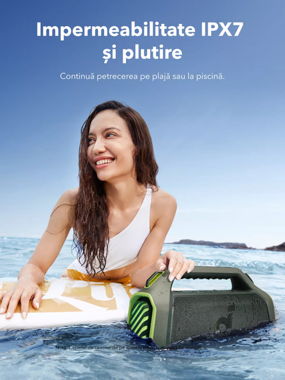 Cassa Portatile Bluetooth Anker SoundCore Boom 2 Plus Nuova Versione, 140W, TWS, RGB, Impermeabile, Verde A3134062