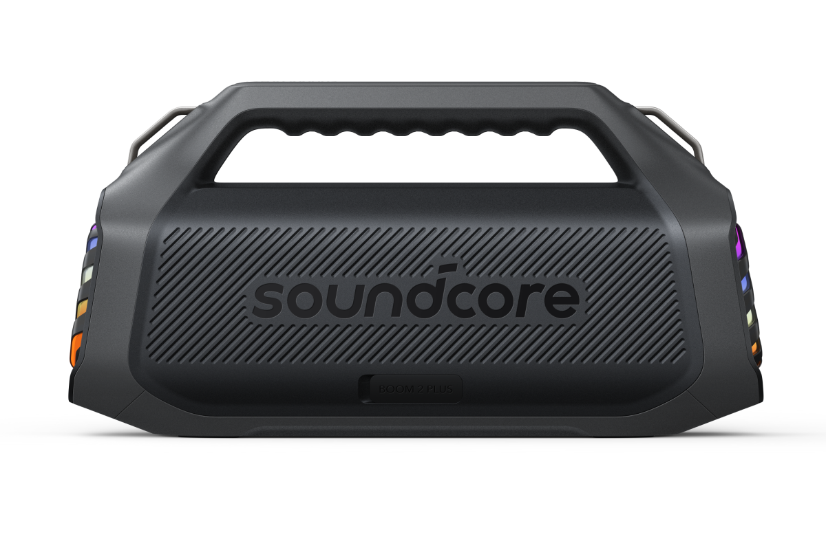 Cassa Portatile Bluetooth Anker SoundCore Boom 2 Plus Nuova Versione, 140W, TWS, RGB, Impermeabile, Nera A3134012