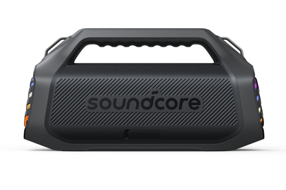 Cassa Portatile Bluetooth Anker SoundCore Boom 2 Plus Nuova Versione, 140W, TWS, RGB, Impermeabile, Nera A3134012