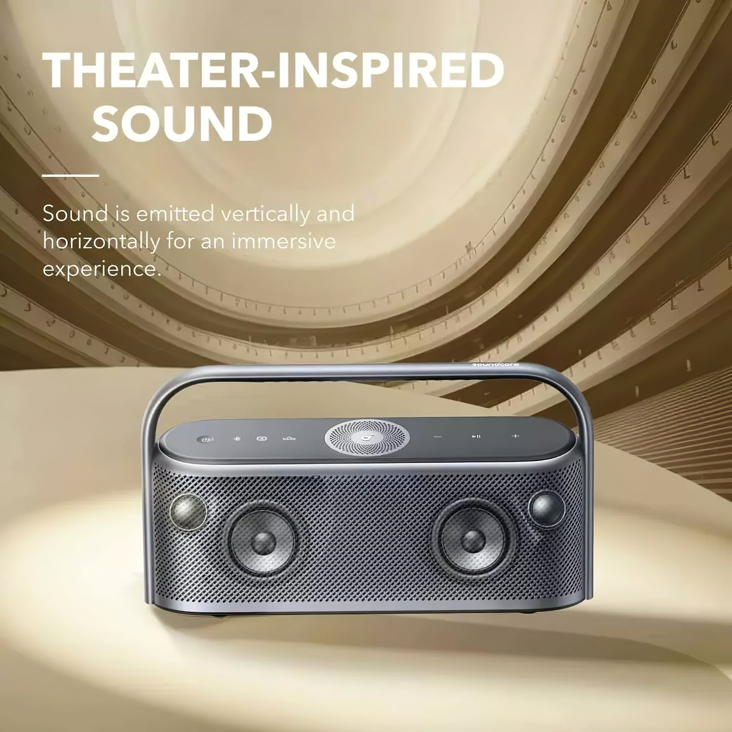 Cassa Portatile Bluetooth Anker SoundCore Motion X600, 50W, Impermeabile, Nera A3130011