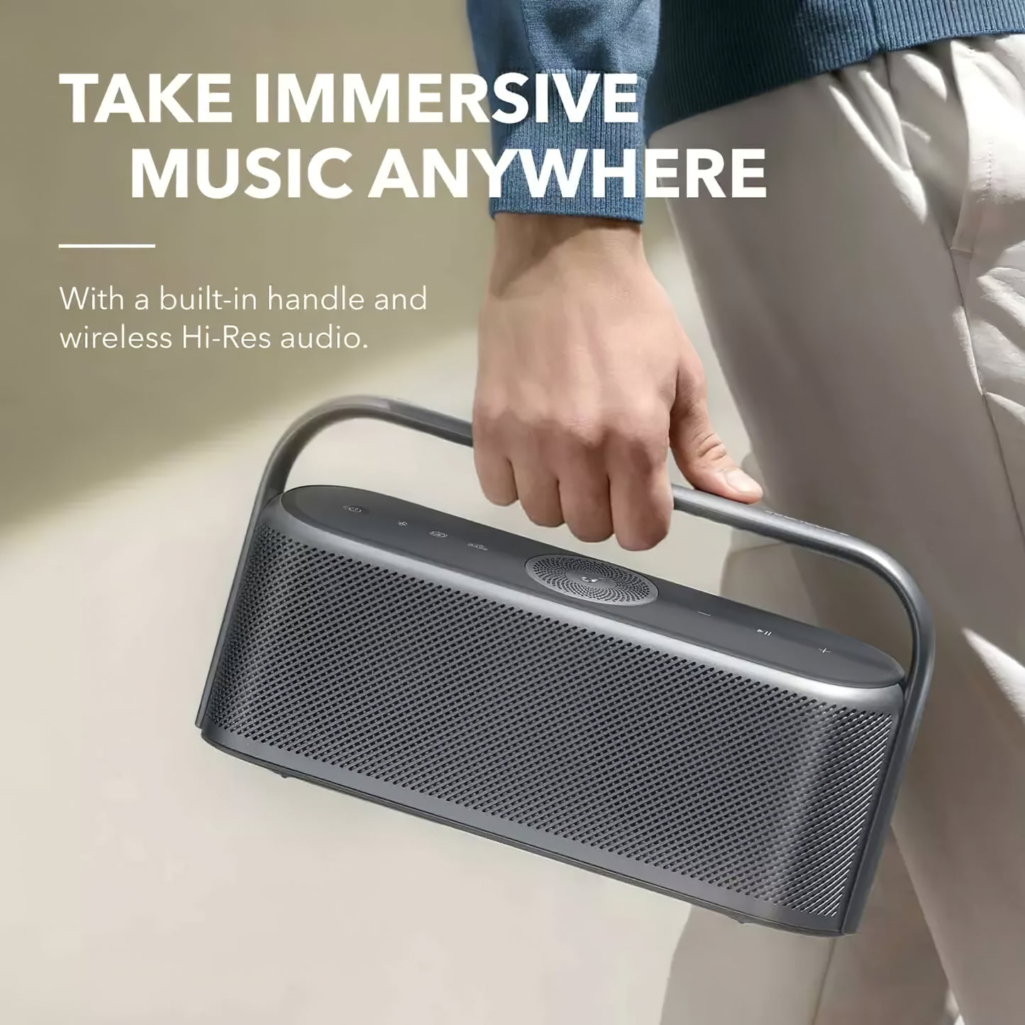 Cassa Portatile Bluetooth Anker SoundCore Motion X600, 50W, Impermeabile, Nera A3130011