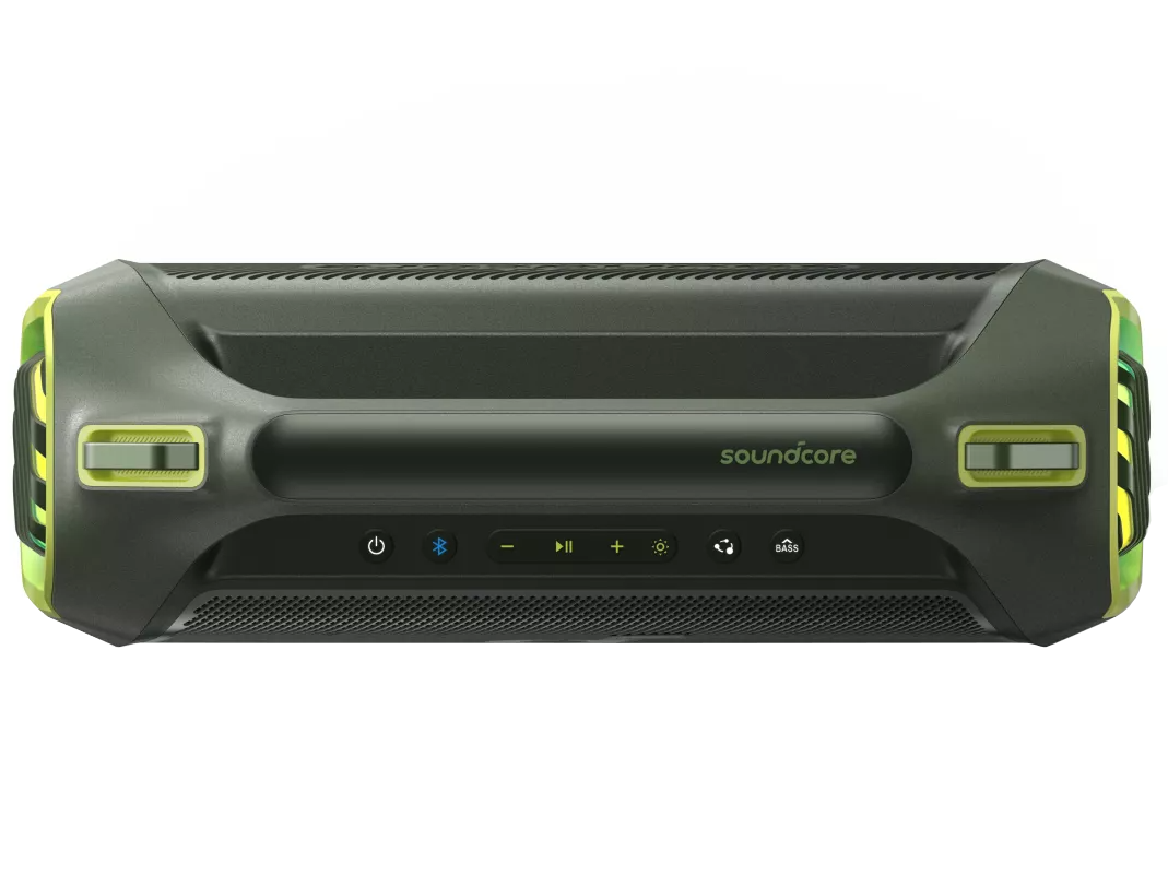 Cassa Portatile Bluetooth Anker SoundCore Boom 2 Plus Nuova Versione, 140W, TWS, RGB, Impermeabile, Verde A3134062
