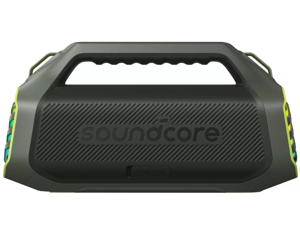 Cassa Portatile Bluetooth Anker SoundCore Boom 2 Plus Nuova Versione, 140W, TWS, RGB, Impermeabile, Verde A3134062