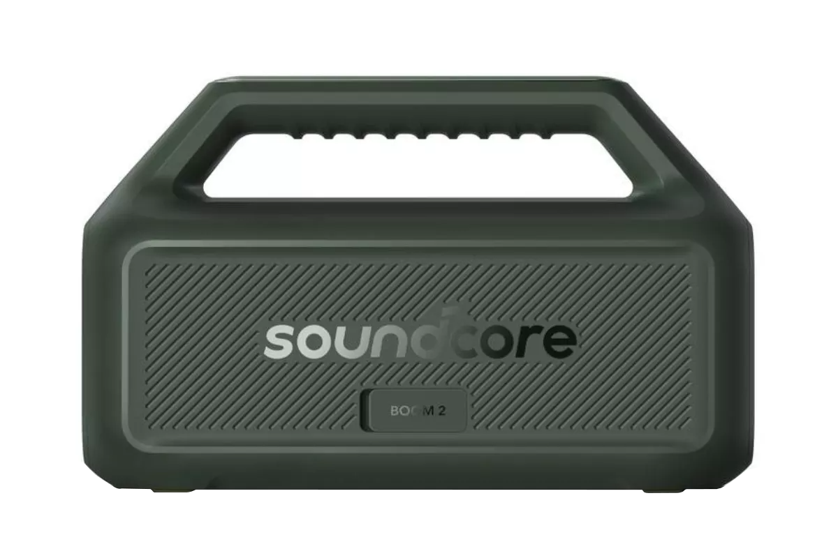 Cassa Portatile Bluetooth Anker SoundCore Boom 2 Nuova Versione, 80W, TWS, RGB, Impermeabile, Verde A3138062