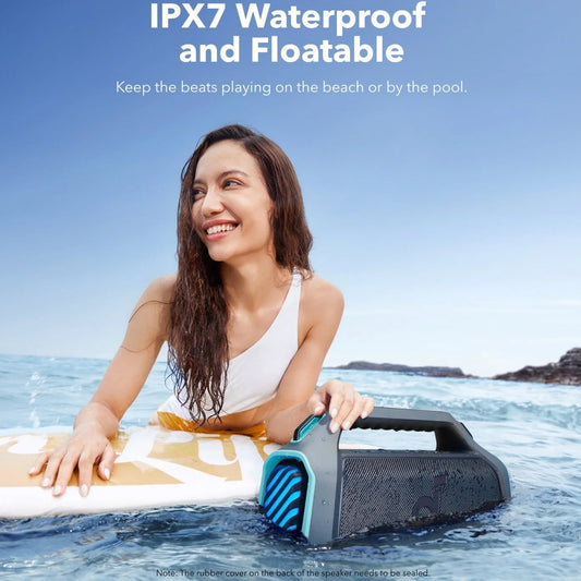 Altoparlante portatile Bluetooth Anker Soundcore Boom 2 Plus, 140W, RGB, impermeabile, blu A3134031 