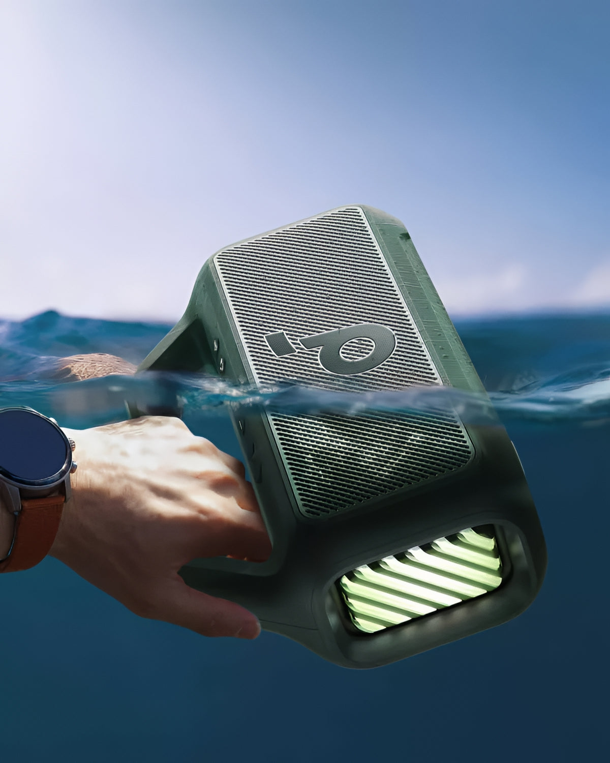 Cassa Portatile Bluetooth Anker SoundCore Boom 2 Nuova Versione, 80W, TWS, RGB, Impermeabile, Verde A3138062