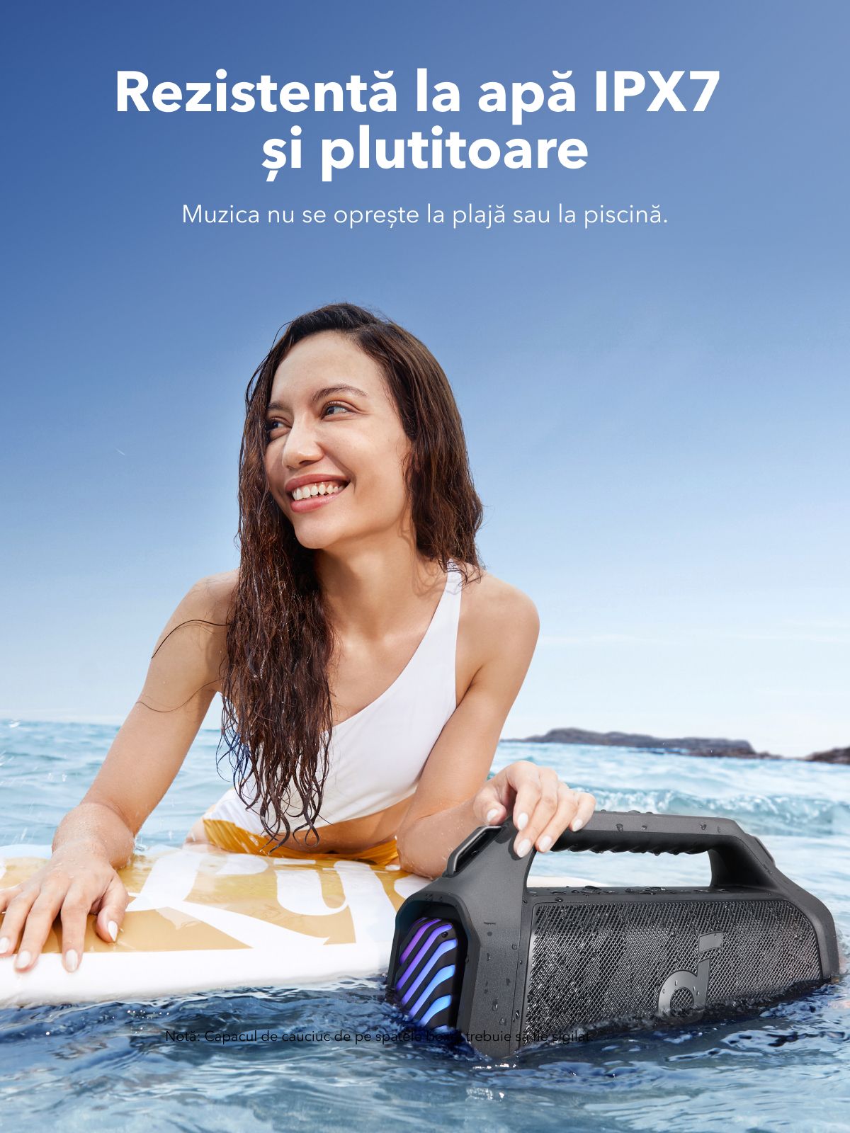 Cassa Portatile Bluetooth Anker SoundCore Boom 2 Plus Nuova Versione, 140W, TWS, RGB, Impermeabile, Nera A3134012
