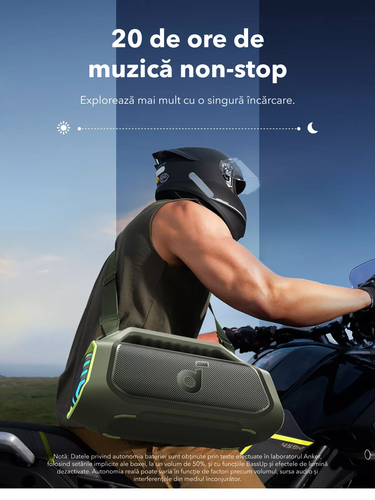 Cassa Portatile Bluetooth Anker SoundCore Boom 2 Plus Nuova Versione, 140W, TWS, RGB, Impermeabile, Verde A3134062