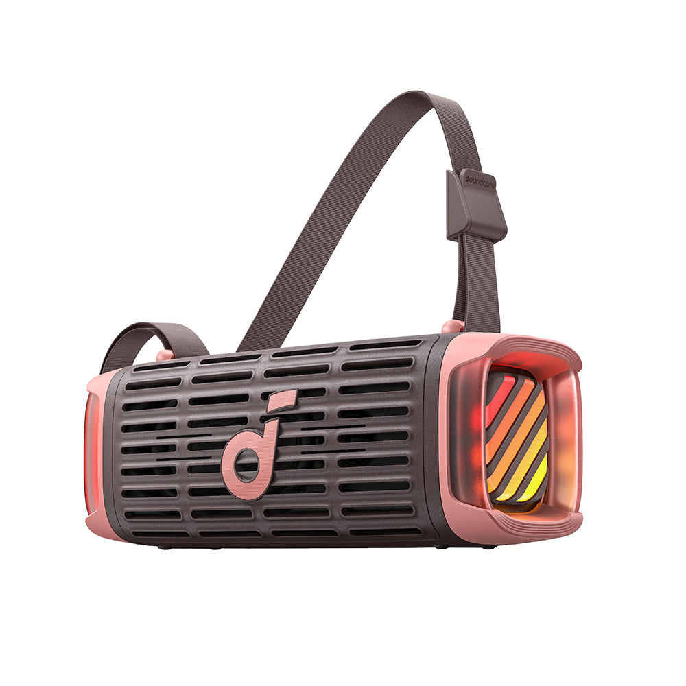 Cassa Portatile Bluetooth Anker SoundCore Boom 3i, 50W, RGB, Impermeabile, Marrone Rosa D5100080