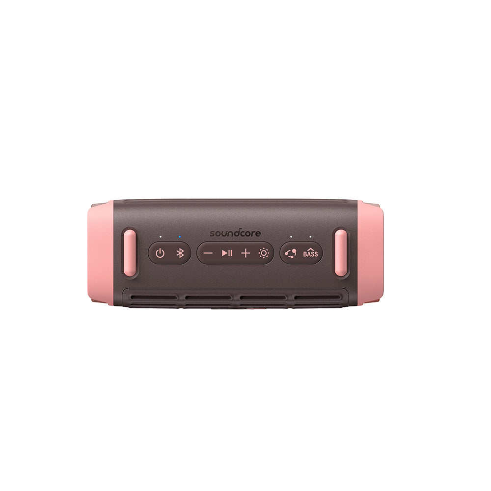 Cassa Portatile Bluetooth Anker SoundCore Boom 3i, 50W, RGB, Impermeabile, Marrone Rosa D5100080