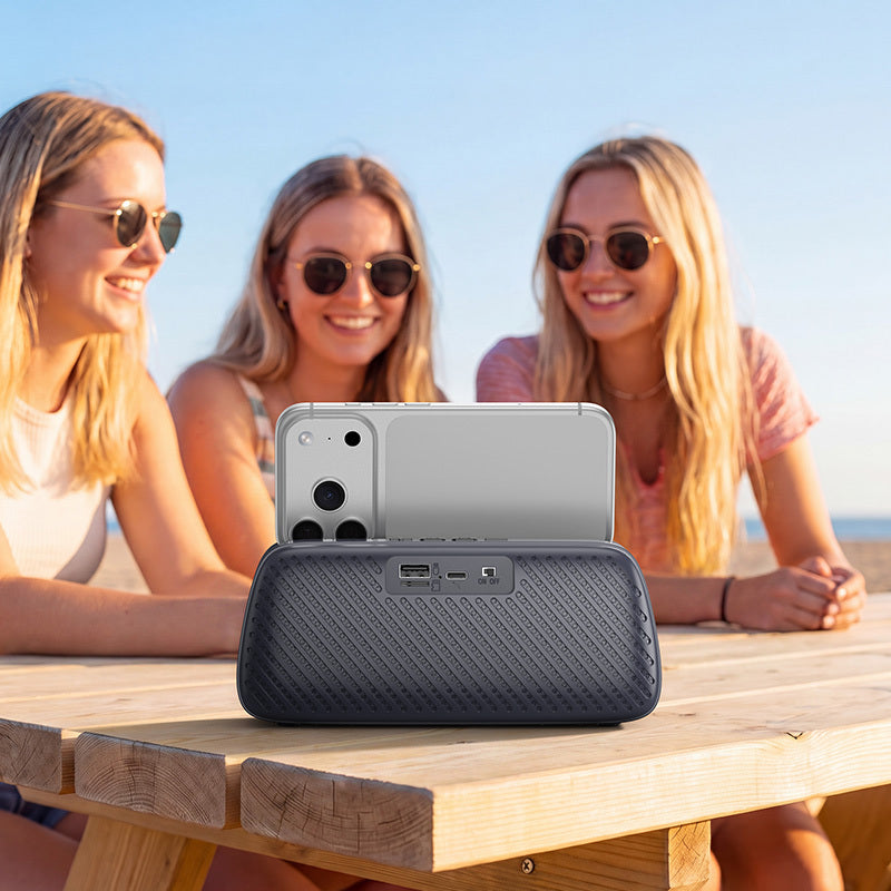 Altoparlante portatile Bluetooth Borofone BR108 Serenjoy, 5 W, TWS, grigio