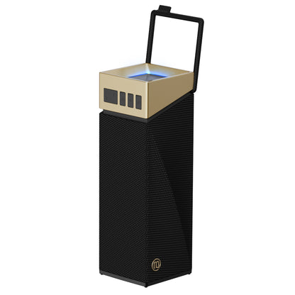 Cassa Portatile Bluetooth Bugani Brief TT, 60W, RGB, Impermeabile, Nero Oro