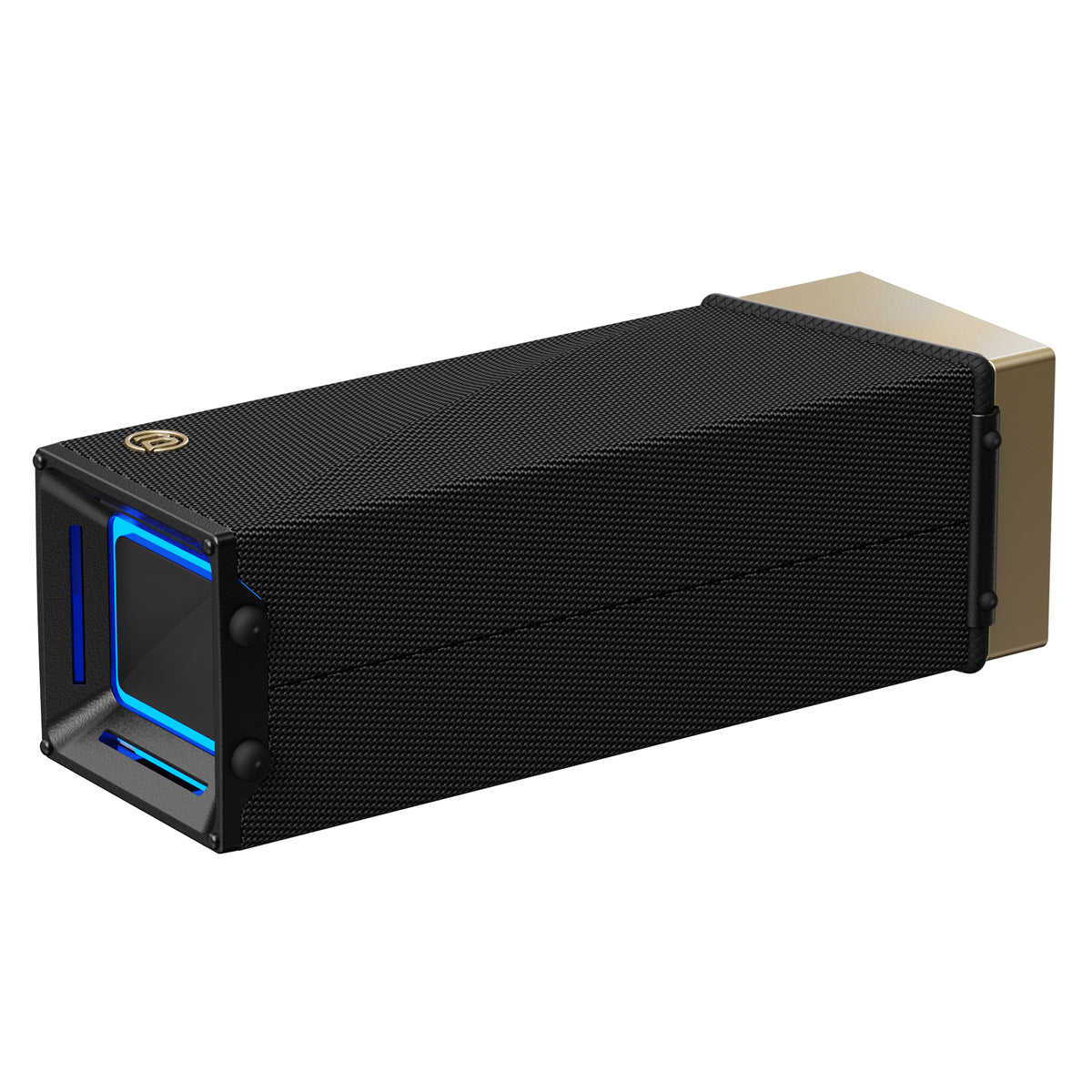 Cassa Portatile Bluetooth Bugani Brief TT, 60W, RGB, Impermeabile, Nero Oro