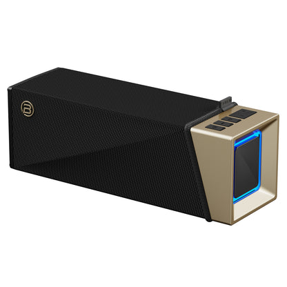 Cassa Portatile Bluetooth Bugani Brief TT, 60W, RGB, Impermeabile, Nero Oro