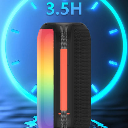 Cassa Portatile Bluetooth Dudao Y21, 2 x 5W, TWS, RGB, Nera