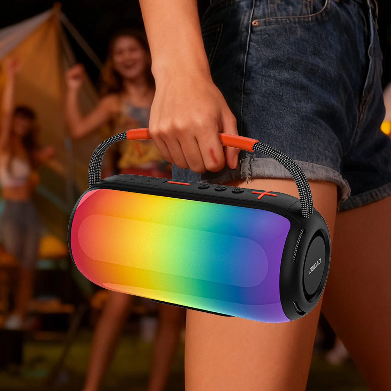 Cassa Portatile Bluetooth Dudao Y21, 2 x 5W, TWS, RGB, Nera