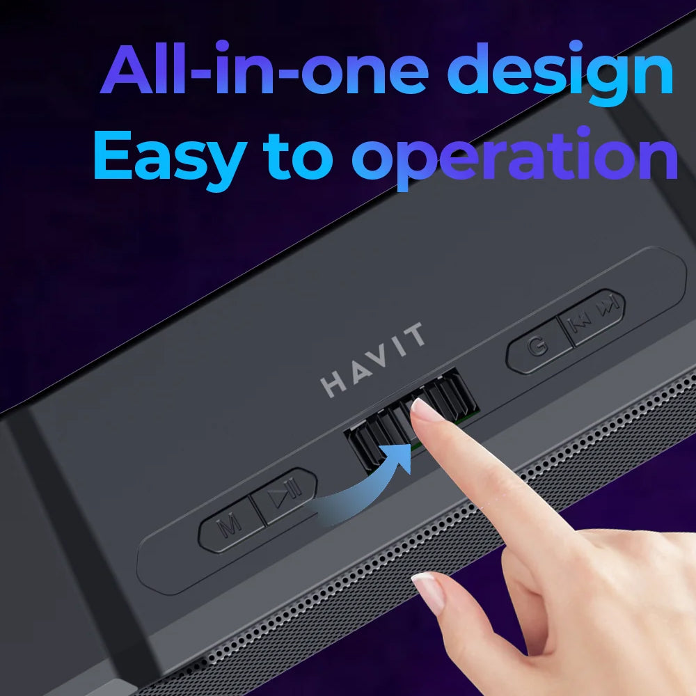 Cassa Bluetooth HAVIT SK772BT, 10W, Nera