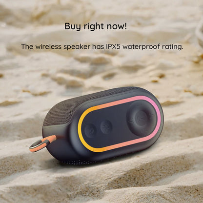 Cassa Portatile Bluetooth HAVIT SK809BT, 7W, RGB, Impermeabile, Viola