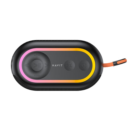 Cassa Portatile Bluetooth HAVIT SK809BT, 7W, RGB, Impermeabile, Nera