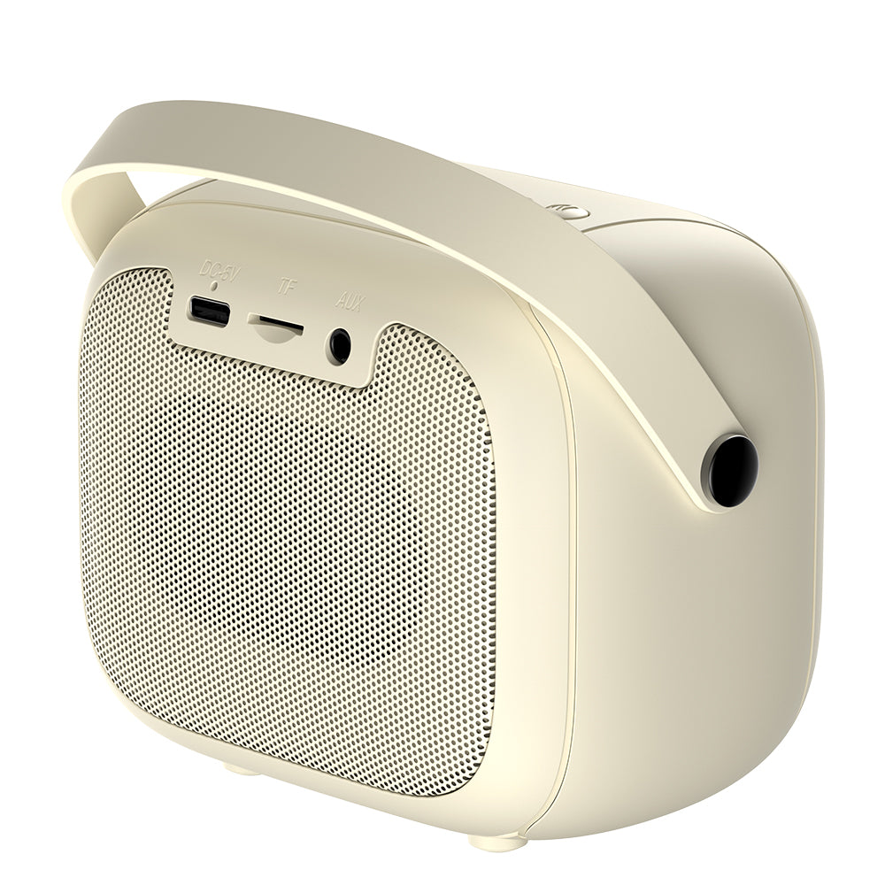 Cassa Portatile Bluetooth HAVIT SK818BT Karaoke, 5W, RGB, Impermeabile, Beige