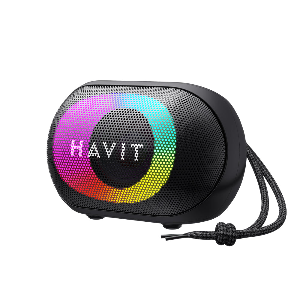 Cassa Portatile Bluetooth HAVIT SK885BT, 8W, RGB, Impermeabile, Nera