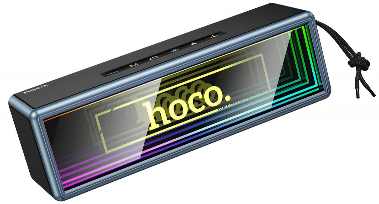Cassa Portatile Bluetooth HOCO HC40, 2 x 10W, TWS, RGB, Nera