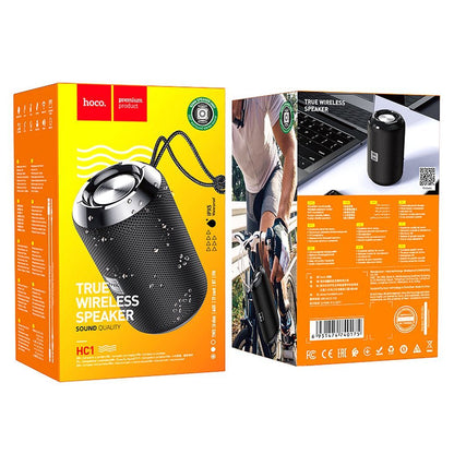Cassa Portatile Bluetooth HOCO HC1, 5W, TWS, Impermeabile, Nera