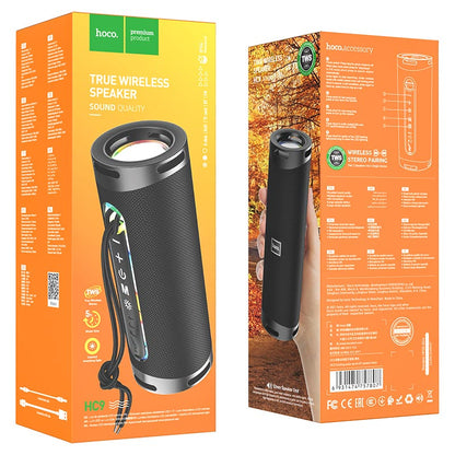 Cassa Portatile Bluetooth HOCO HC9 Dazzling Pulse Sports, 10W, TWS, RGB, Nera
