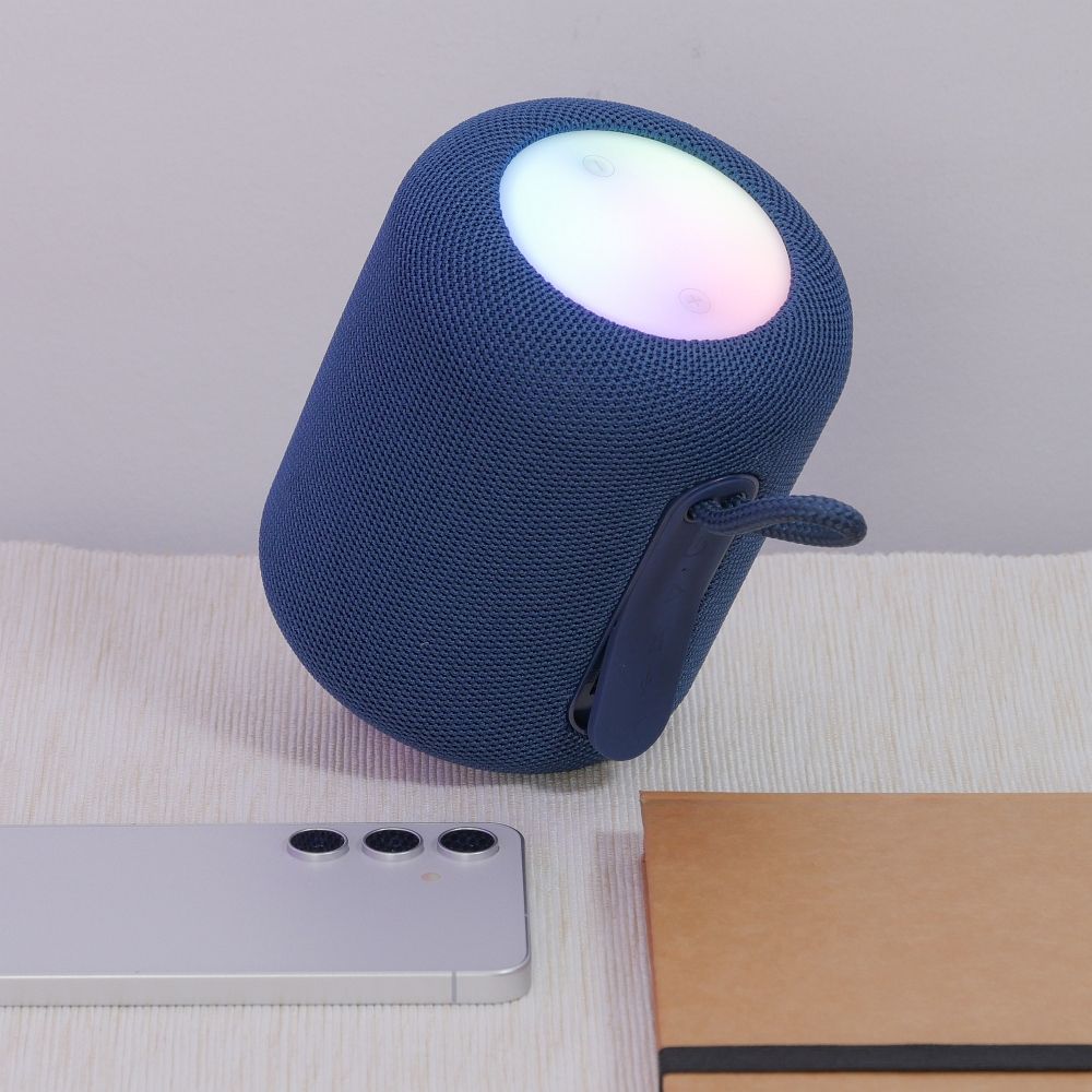 HOCO HC30 Portable Bluetooth Speaker, 5W, TWS, RGB, Blue