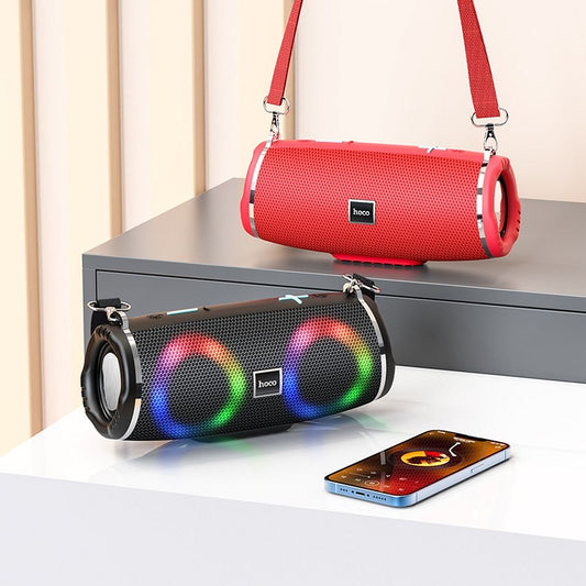 Cassa Portatile Bluetooth HOCO HC12, 10W, RGB, Impermeabile, Nera