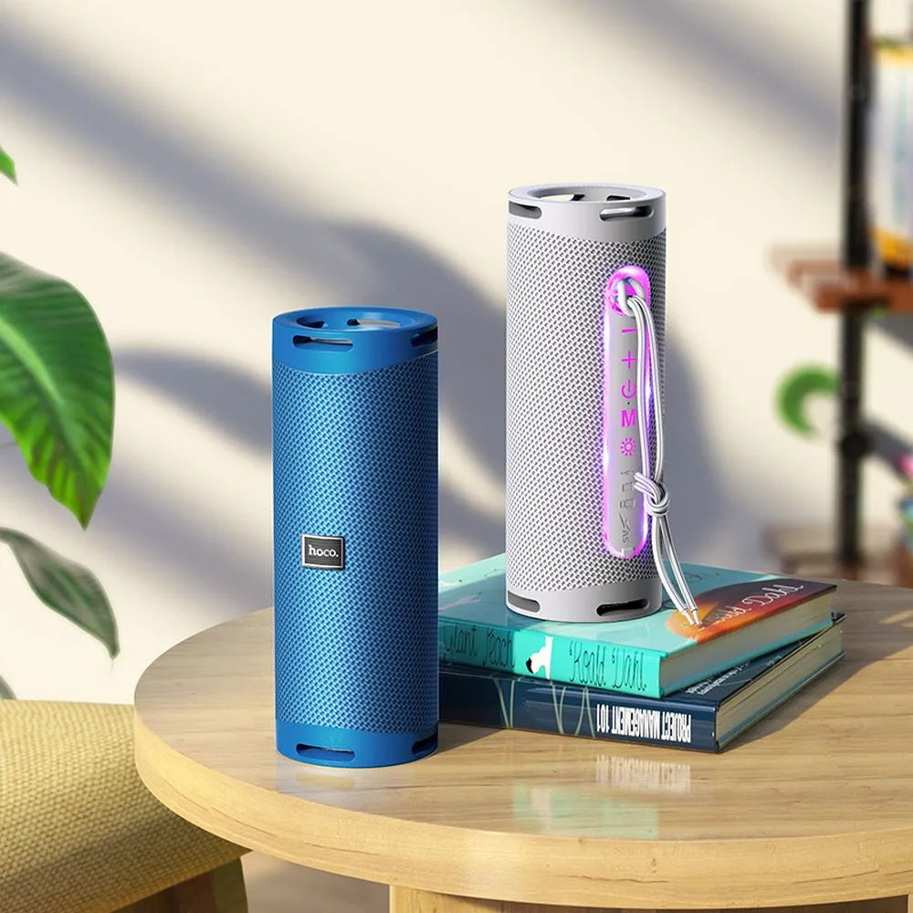 HOCO HC9 Dazzling Pulse Sports Portable Bluetooth Speaker, 10W, TWS, RGB, Blue