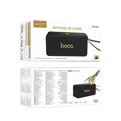 Cassa Portatile Bluetooth HOCO HT1 Max, 2 x 20W, TWS, Nera