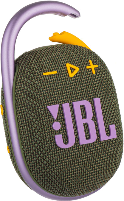 Altoparlante Bluetooth portatile JBL Clip 4, 5W, suono professionale, impermeabile, verde JBLCLIP4GRN