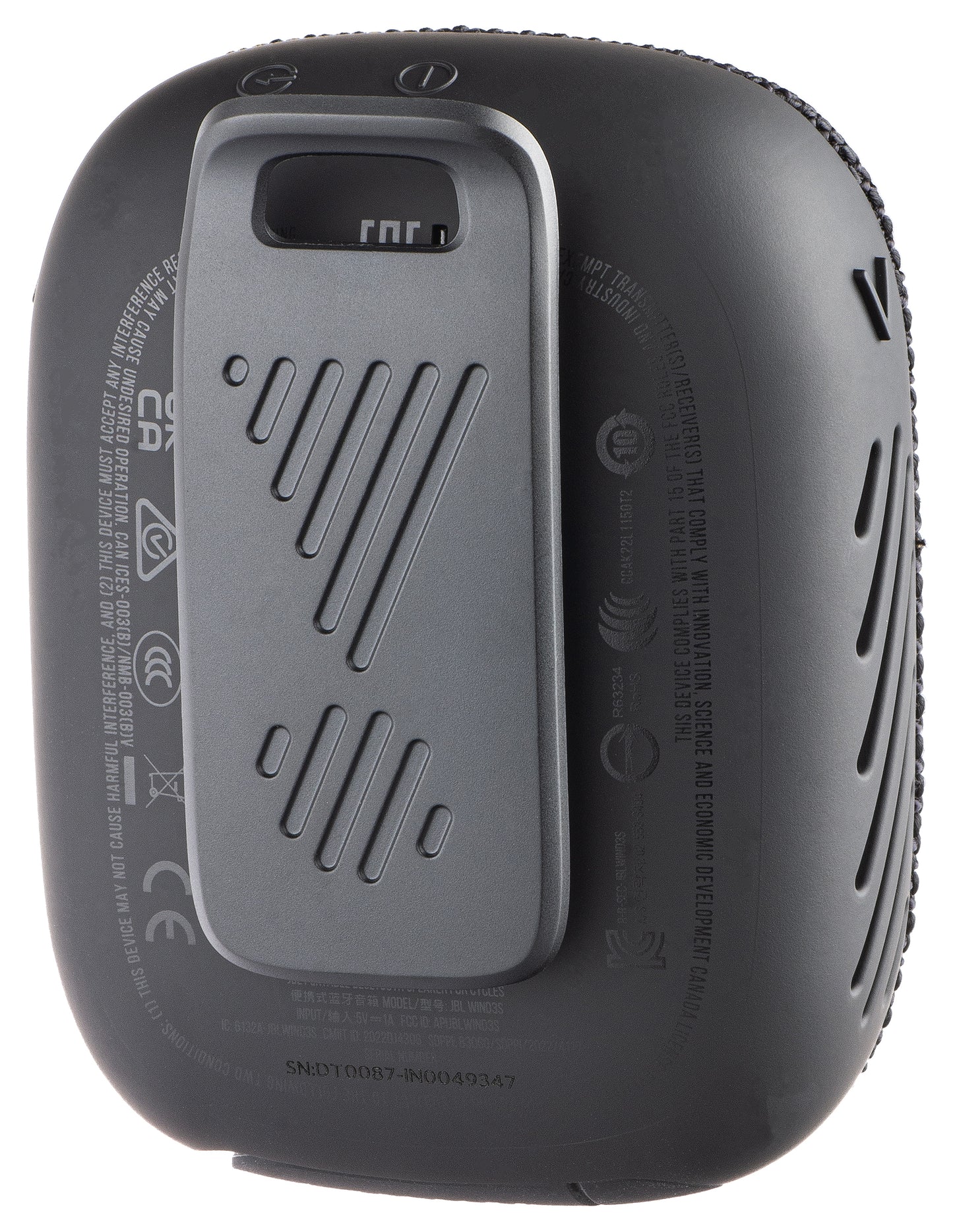Cassa Portatile Bluetooth JBL Wind 3, 5W, Impermeabile, Nera JBLWIND3