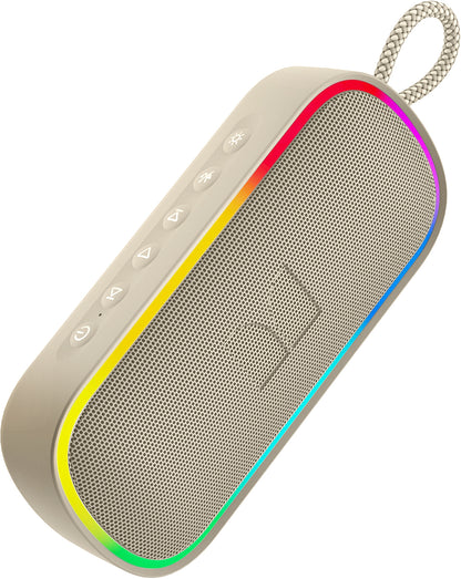 Cassa Portatile Bluetooth Monster S150 Plus, 40W, TWS, RGB, Impermeabile, Crema Chiaro