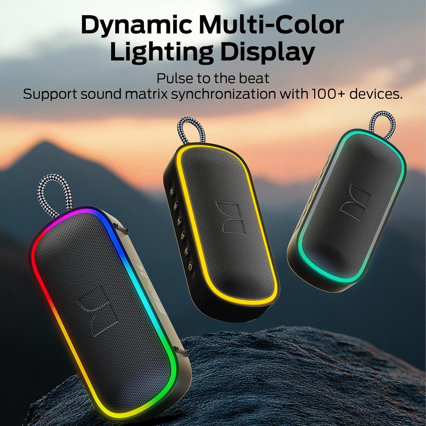 Cassa Portatile Bluetooth Monster S150 Plus, 40W, TWS, RGB, Impermeabile, Nera