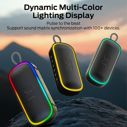 Cassa Portatile Bluetooth Monster S150 Plus, 40W, TWS, RGB, Impermeabile, Nera