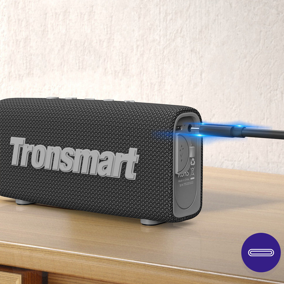 Altoparlante Bluetooth portatile Tronsmart Trip, 10W, TWS, impermeabile, nero