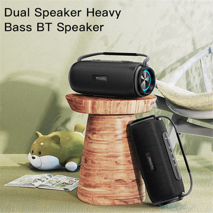 Cassa Portatile Bluetooth Yesido YSW11, 40W, RGB, Impermeabile, Nera