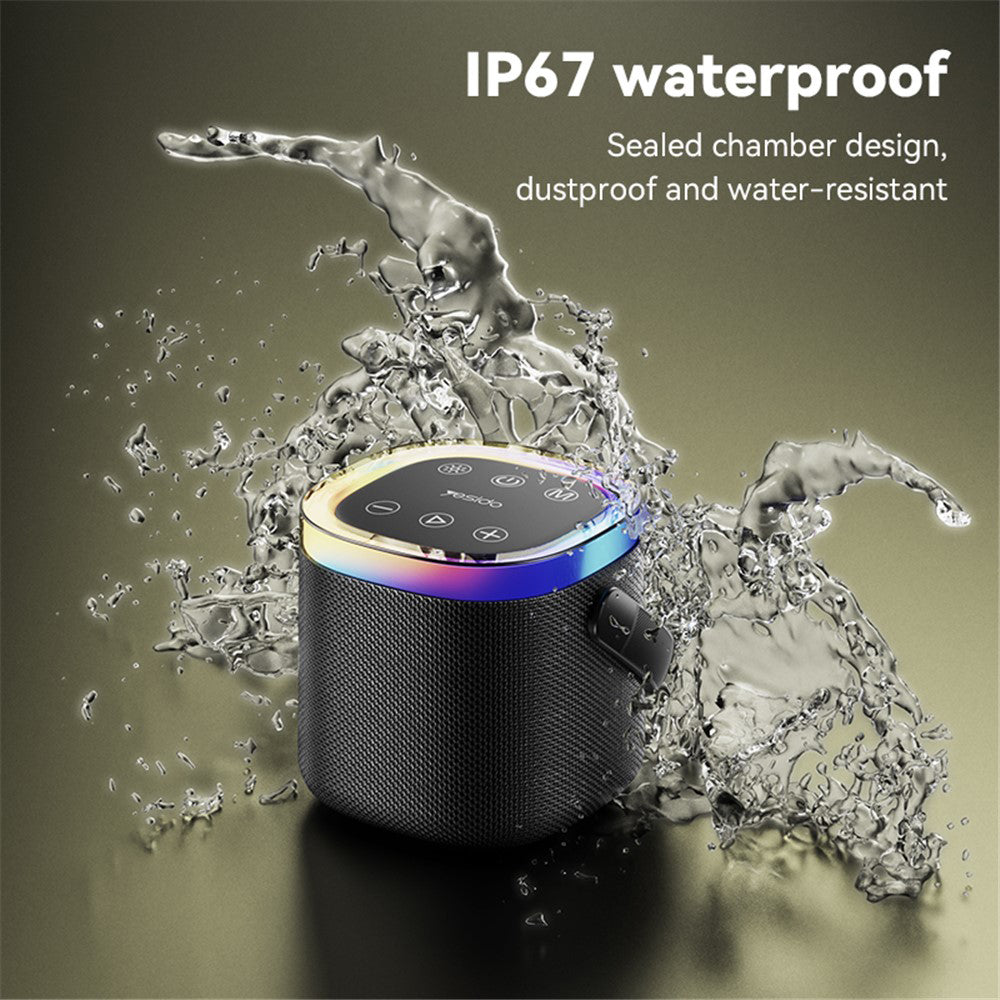 Cassa Portatile Bluetooth Yesido YSW25, 5W, RGB, Nera