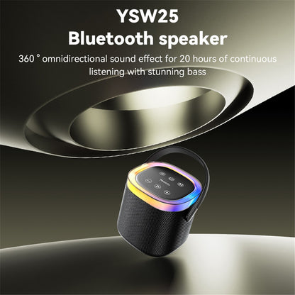 Cassa Portatile Bluetooth Yesido YSW25, 5W, RGB, Nera