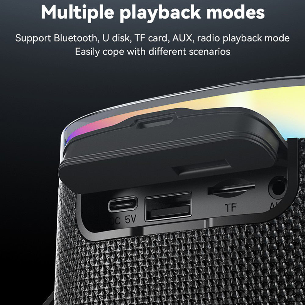 Cassa Portatile Bluetooth Yesido YSW25, 5W, RGB, Nera