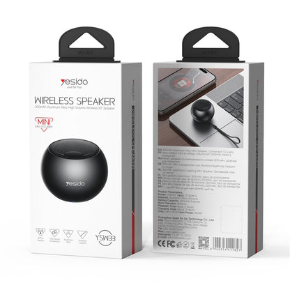 Cassa Bluetooth Yesido YSW33, 3W, Nera