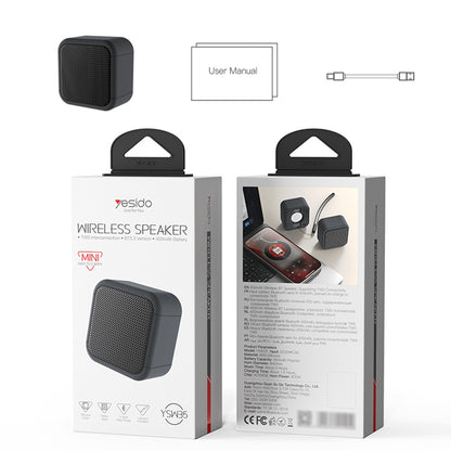 Cassa Portatile Bluetooth Yesido YSW35, 5W, TWS, Impermeabile, Nera