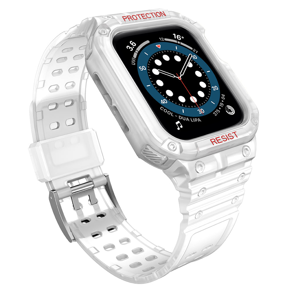 Custodia blindata OEM per Apple Watch serie 41 mm / 40 mm / 38 mm, bianco