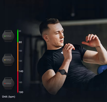 Bracciale Monitoraggio Frequenza Cardiaca Cycplus H1, Nero