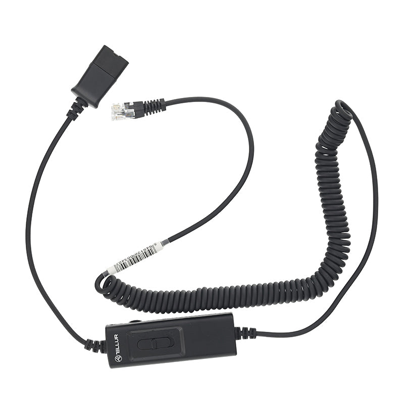 Cavo audio a sgancio rapido - RJ11 Tellur, 2,95 m, nero TLL416004