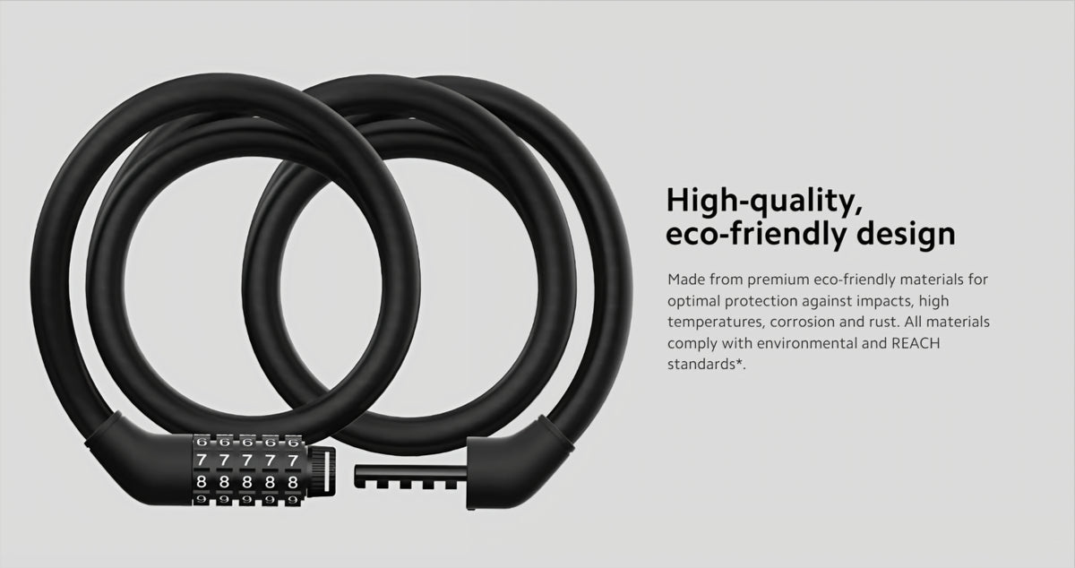 Cavo Antifurto Xiaomi per Monopattino Elettrico, Nero BHR6751GL
